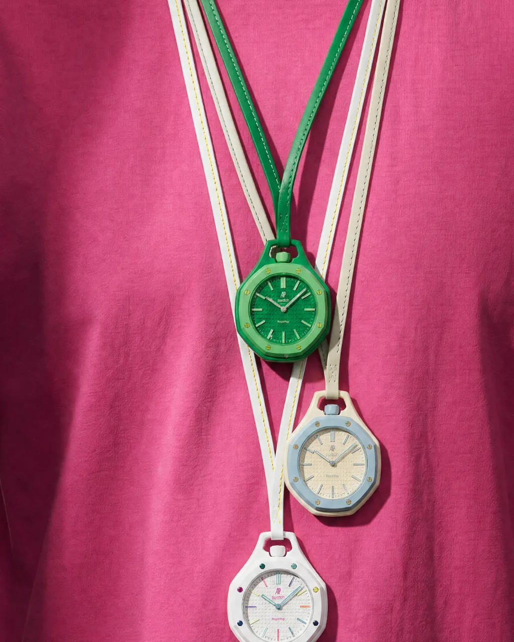 Royal POP — AP × Swatch charm necklaces
